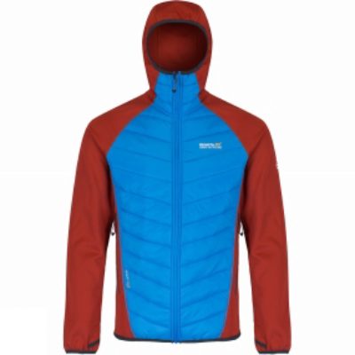 Regatta Mens Andreson II Hybrd Jacket Burnt Tikka / Hydro Blue Regatta Mens Andreson II Hybrd Jacket Burnt Tikka / Hydro Blue